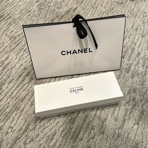 Chanel and Celine boxes